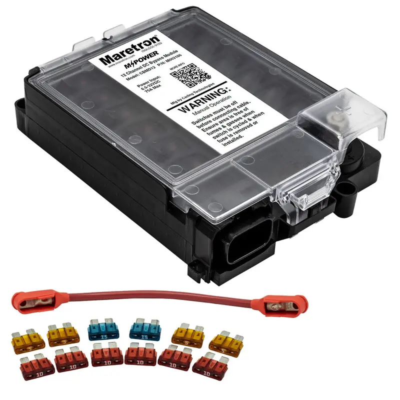 Maretron Cbmd12-R 12-Circuit Nmea 2000 Bypass Module With Fuse Pack 1