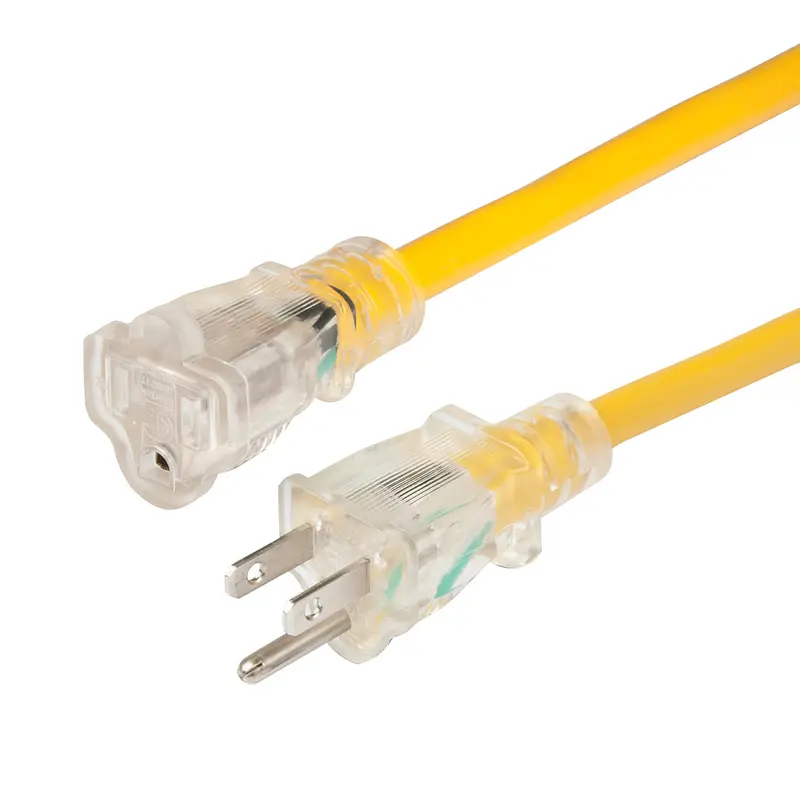 Marinco 14/3 Lighted Non-Locking Marine Extension Cord – 15A, 25 Feet [150025Nl] 1