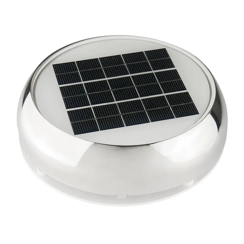 Marinco Stainless Steel 3-Inch Day/Night Solar Vent For Marine Use 1