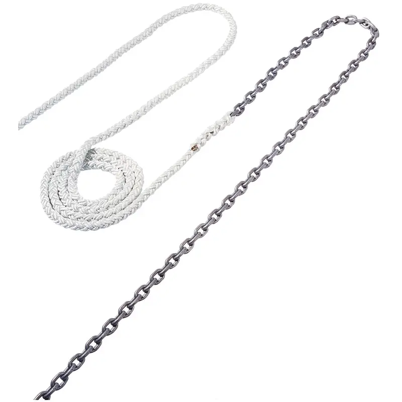 Maxwell Anchor Rode: 18-5/16" Galvanized Chain + 200' 5/8" Nylon Braid 1
