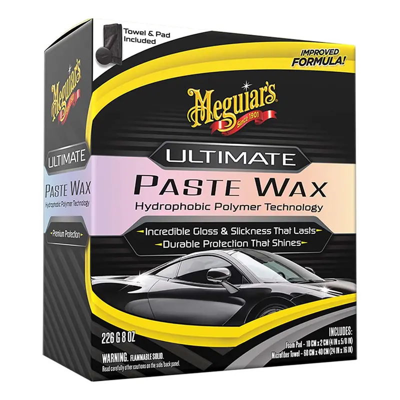 Meguiar’S Ultimate Paste Wax – Synthetic Formula For Long-Lasting Shine, 8Oz Jar [G210608] 1