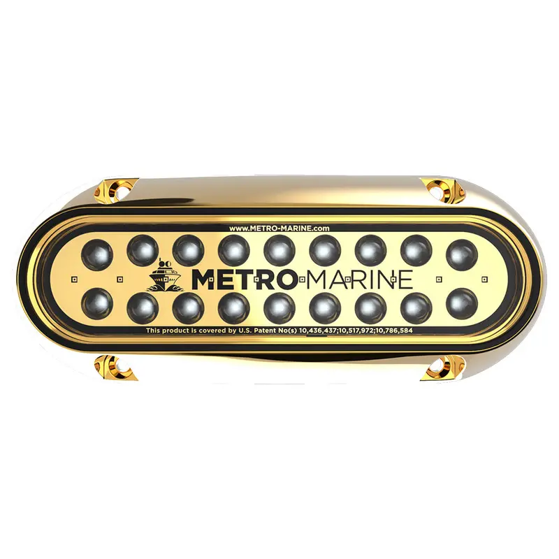Metro Marine High-Output Elongated Submersible Light – Green Led, 45° Beam [F-Bme1-H-G3-45] 1