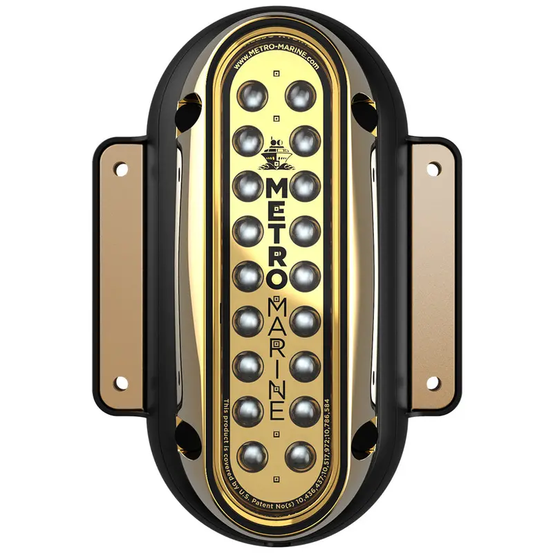 Metro Marine High-Power Vertical Surface-Mount Led Light – Intelligent Monochromatic Green, 45° Beam [F-Sme1-V-G3-45] 1