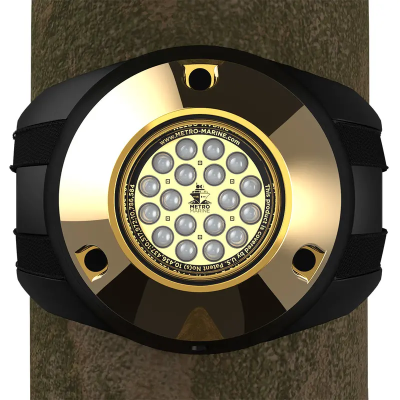 Metro Marine Piling-Mount Underwater Light – High-Power Blue Led, 45° Beam Angle [F-Pmr1-B3-45] 1