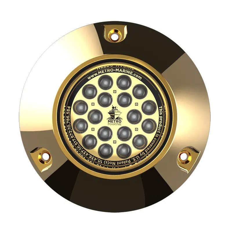 Metro Marine Submersible Green Led Underwater Light – Bright Monochromatic, 90° Beam [F-Bmr1-G3-90] 1