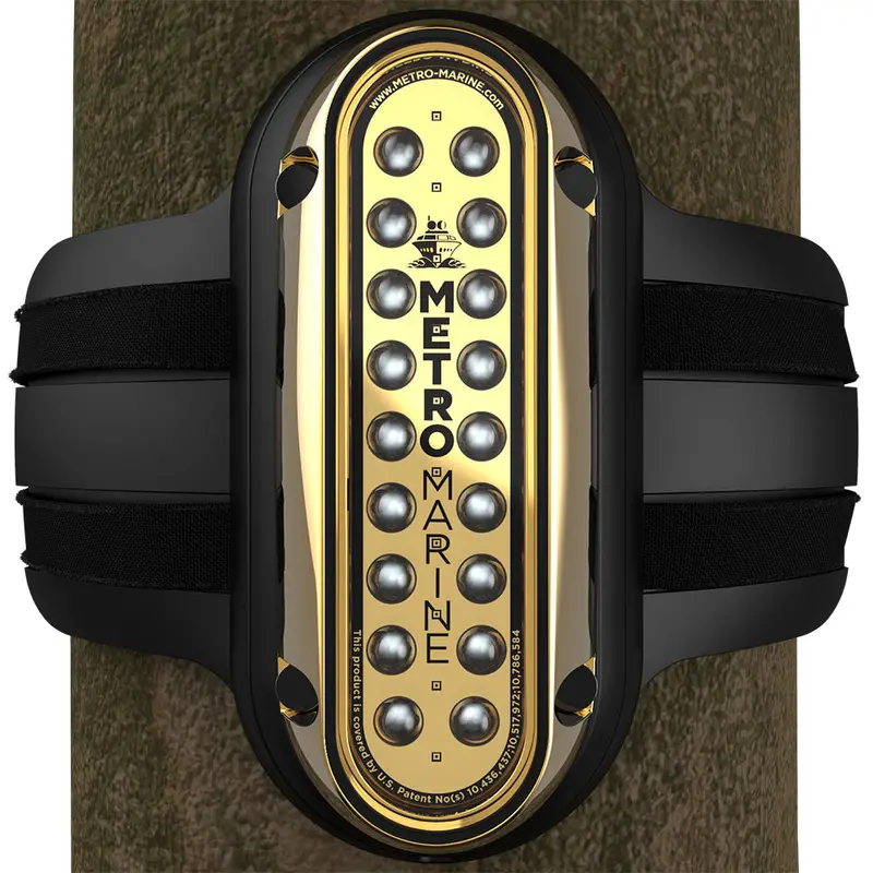 Metro Marine Vertical Piling Led Light – High-Output Aqua, 90° Beam [F-Pme1-V-A3-90] 1