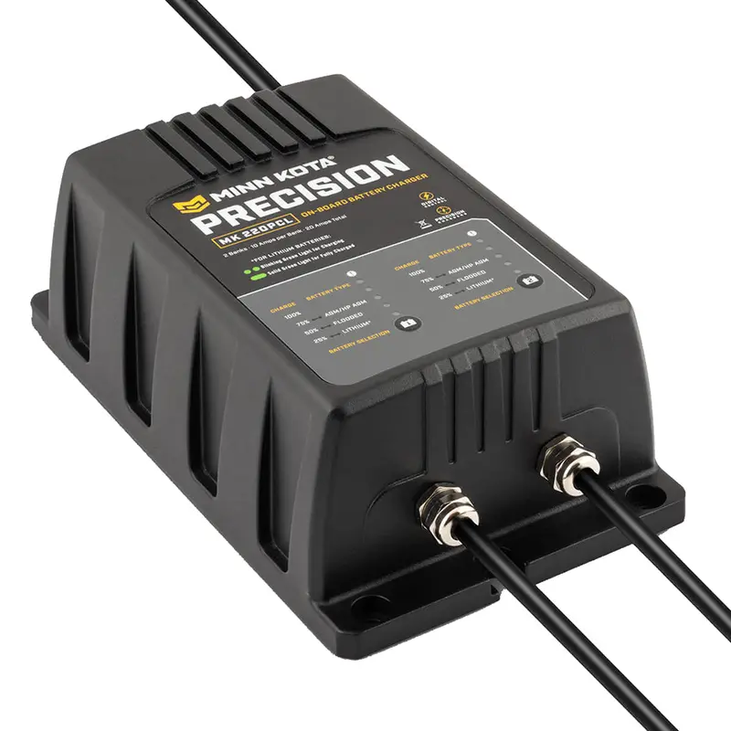 Minn Kota Mk-220 Dual-Bank Onboard Charger – 10A Per Bank, Lithium-Ready [1832201] 1