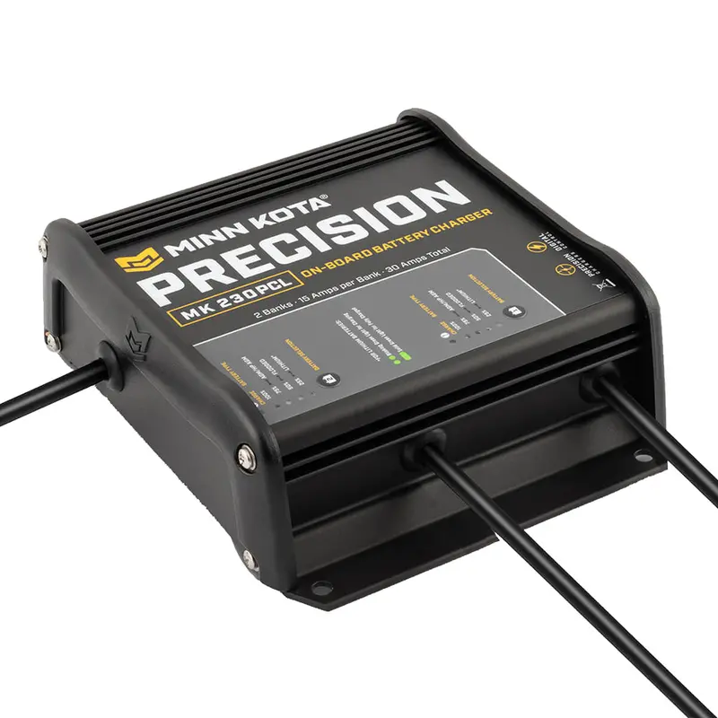 Minn Kota Mk-230 Onboard Marine Charger – Dual-Bank, 15A Per Channel, Li-Compatible [1832304] 1