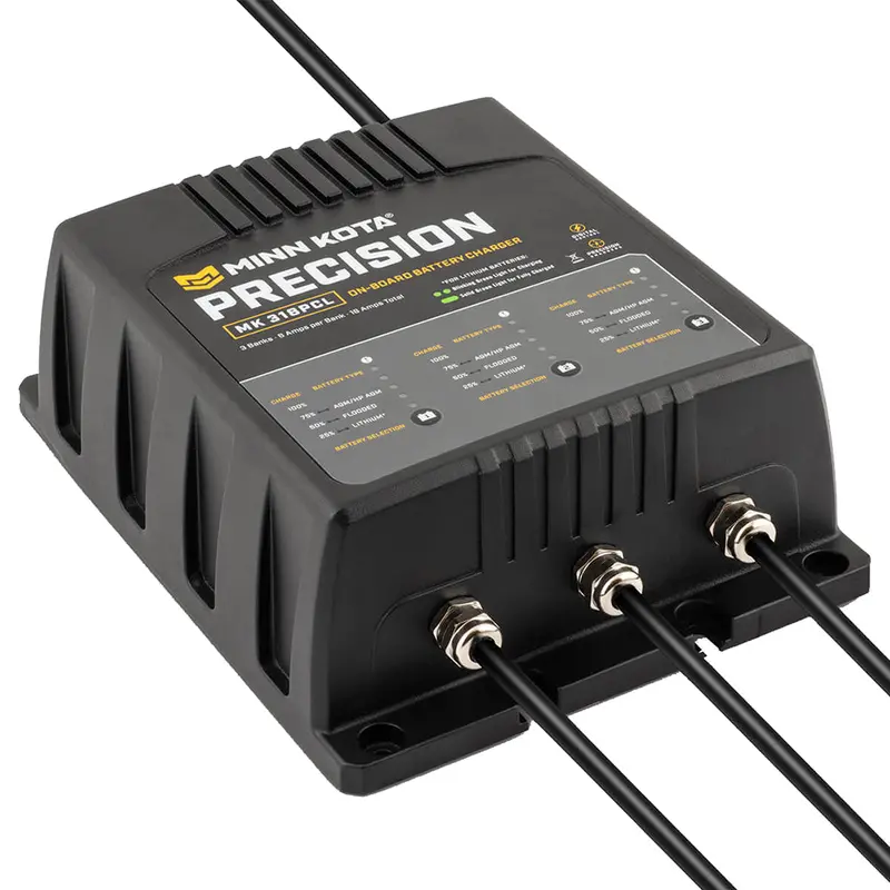 Minn Kota Mk-318 Onboard Lithium-Safe Charger – 3-Bank, 6A Per Output [1833181] 1