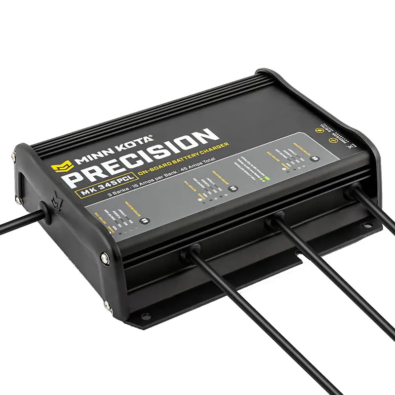 Minn Kota Mk-345 Onboard Marine Charger – 3-Bank, 15A Per Bank, Lithium-Ion Ready [1833454] 1