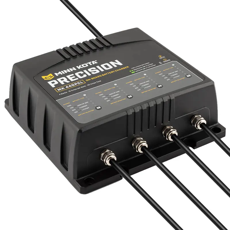 Minn Kota Mk-440 Onboard Lithium-Optimized Charger – 4-Bank, 10A Per Channel [1834401] 1