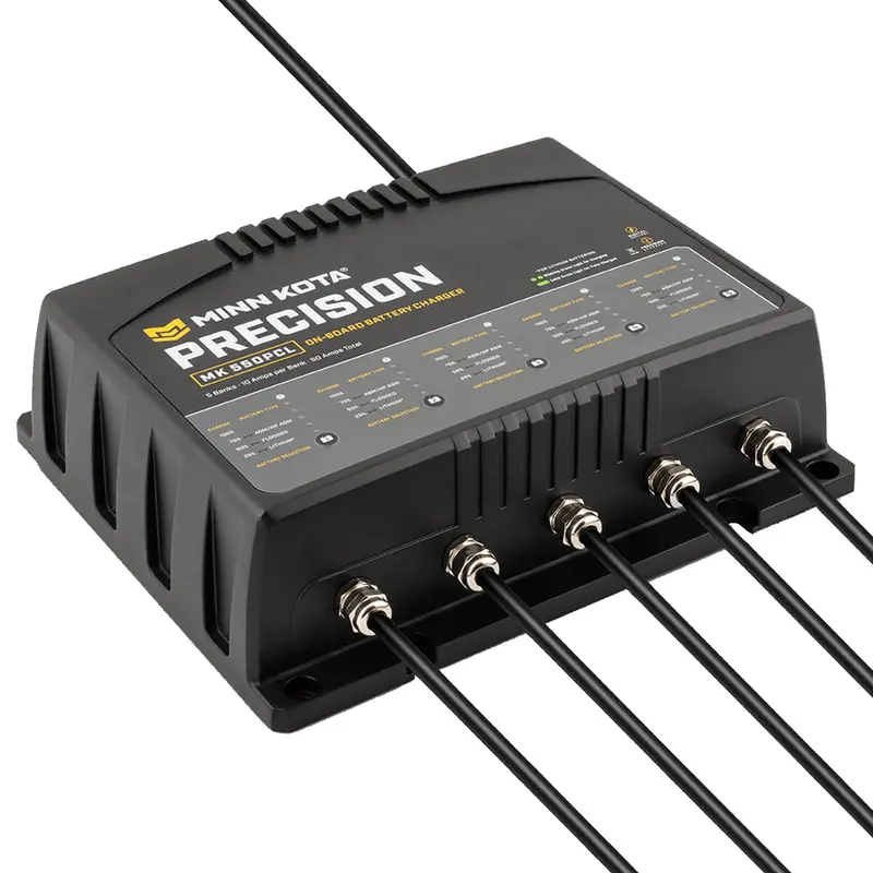 Minn Kota Mk-550 Onboard Lithium-Ion Precision Charger – 5-Bank, 10A Per Bank [1835500] 1
