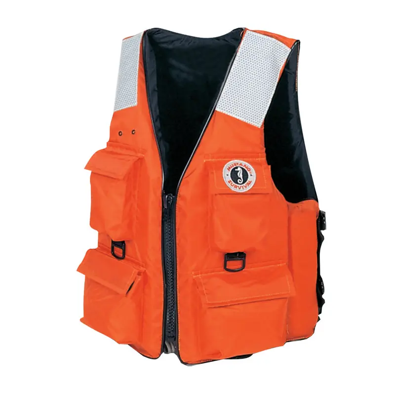 Mustang 4-Pocket Flotation Vest – Bright Orange, Size Xl [Mv3128T2-2-Xl-216] 1
