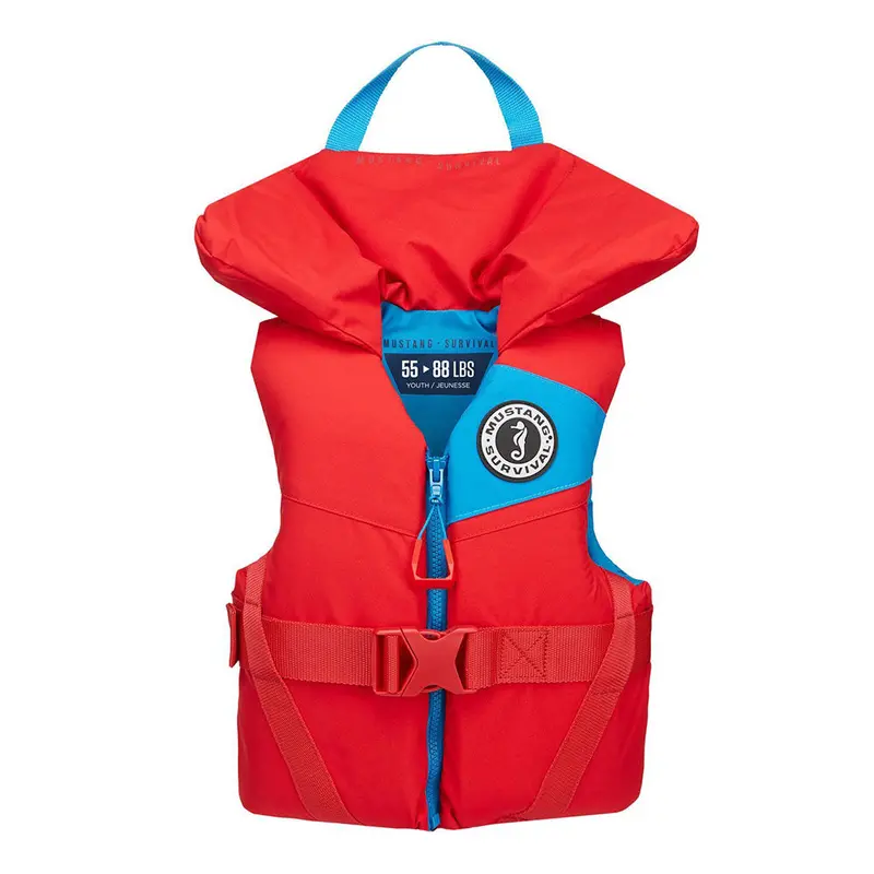 Mustang Lil Legends Youth Life Vest – Foam-Filled, Imperial Red (Youth Size, Model Mv356002-277-0-216) 1