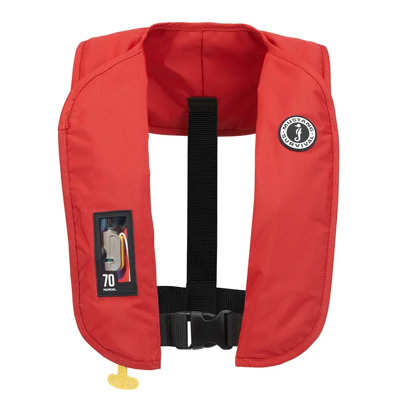 Mustang Mit 70 Manual Inflatable Personal Flotation Device – Red, Uscg Approved [Md4041-4-0-202] 1