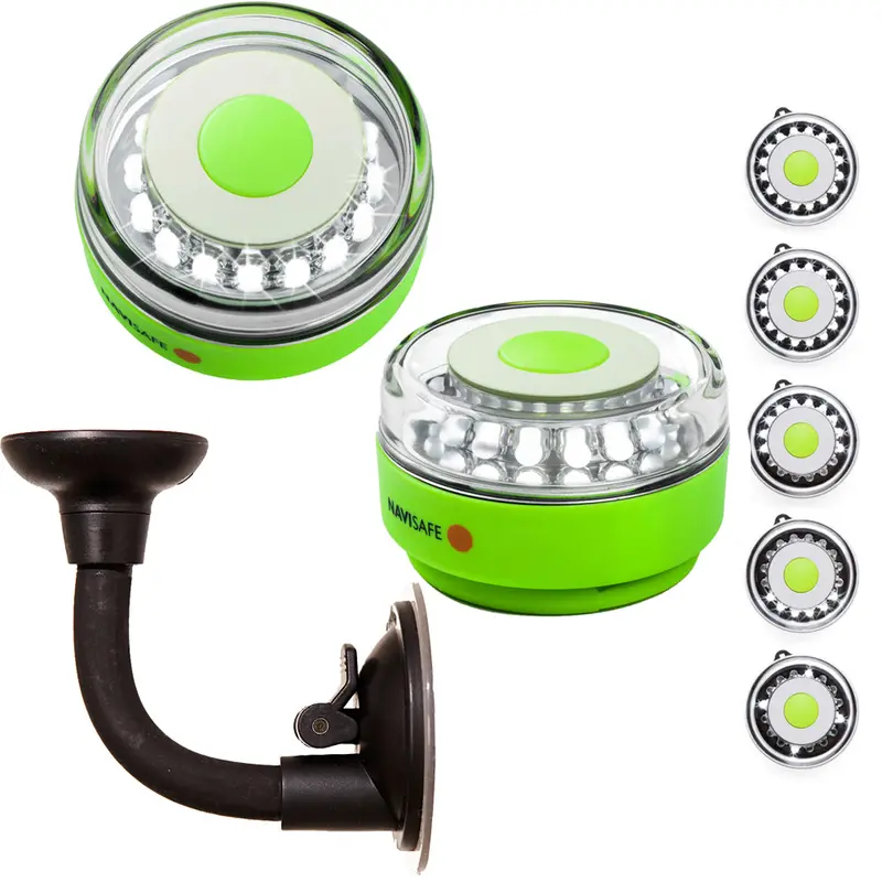 Navisafe Glow-In-The-Dark Rescue Navilight 360° – Green, 2Nm, Bendable Suction Mount [010Kit2] 1