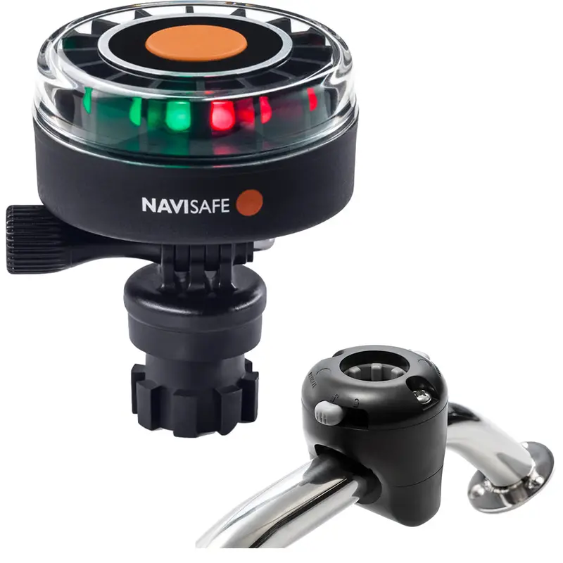 Navisafe Navilight 2Nm Tricolor Led Navigation Light With Rail Mount And Black Housing [340Kit] 1