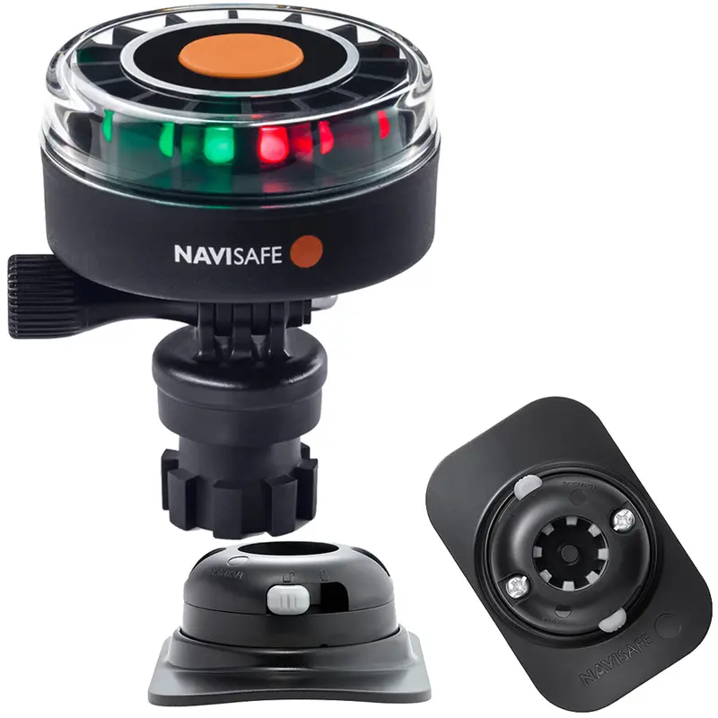 Navisafe Navilight 2Nm Tricolor Led Navigation Light With Rib Mount And Black Housing [340Kit2] 1