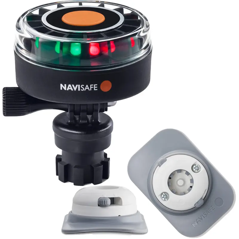 Navisafe Navilight 2Nm Tricolor Led Navigation Light With Rib Mount And White Housing [340Kit4] 1