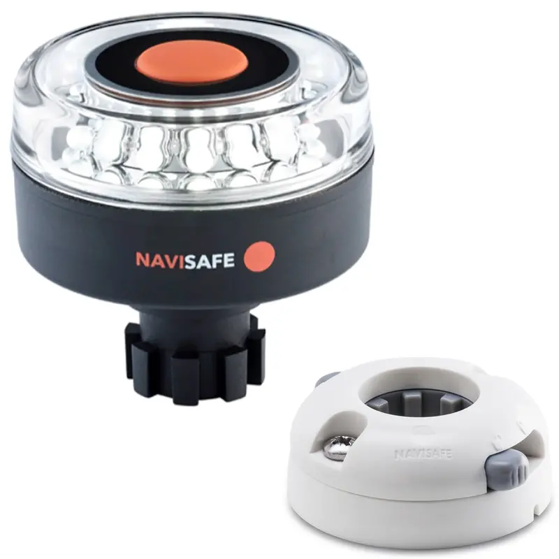 Navisafe Navilight 360° 2Nm All-Round Led Navigation Light With Horizontal Navibolt Mount And White Housing [042Kit5] 1