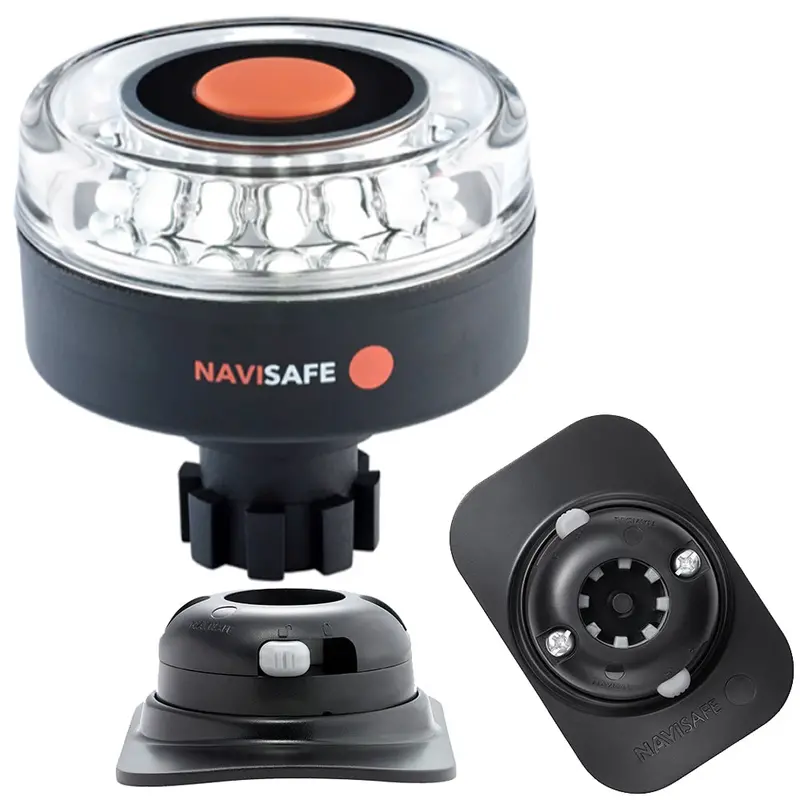 Navisafe Navilight 360° 2Nm All-Round Led Navigation Light With Rib Mount And Black Housing [042Kit2] 1