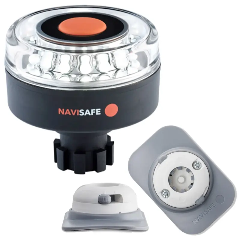 Navisafe Navilight 360° 2Nm All-Round Led Navigation Light With Rib Mount And White Housing [042Kit4] 1