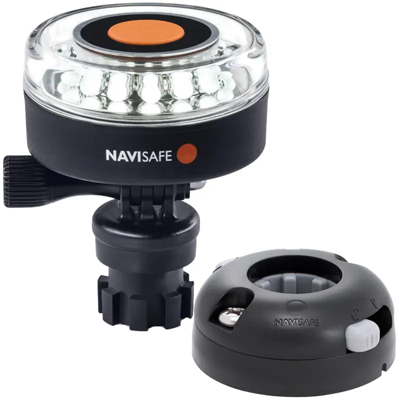 Navisafe Navilight 360° White Marine Light – 2Nm With Horizontal Navimount Base (Black) [040Kit7] 1