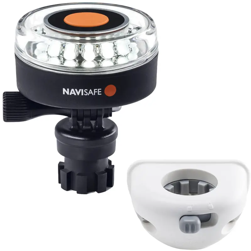 Navisafe Navilight 360° White Navigation Light – 2Nm With Vertical Navimount Base (White) [040Kit6] 1
