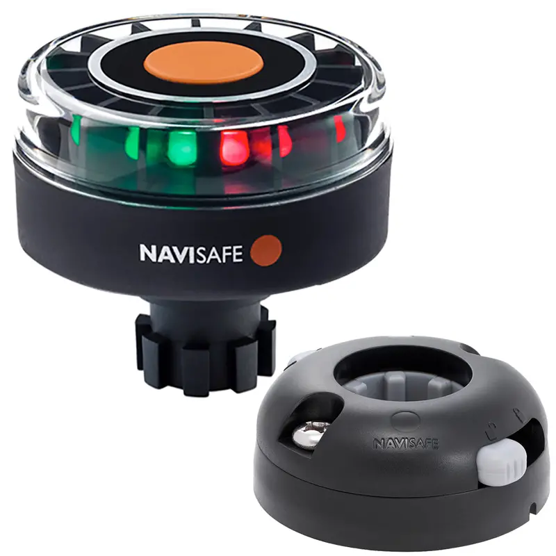 Navisafe Navilight Tricolor 2Nm Led Navigation Light With Horizontal Navibolt Mount And Black Housing [342Kit7] 1