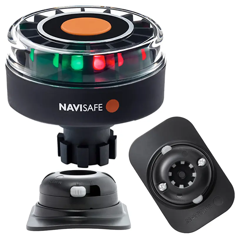 Navisafe Navilight Tricolor 2Nm Led Navigation Light With Rib Mount And Black Housing [342Kit2] 1