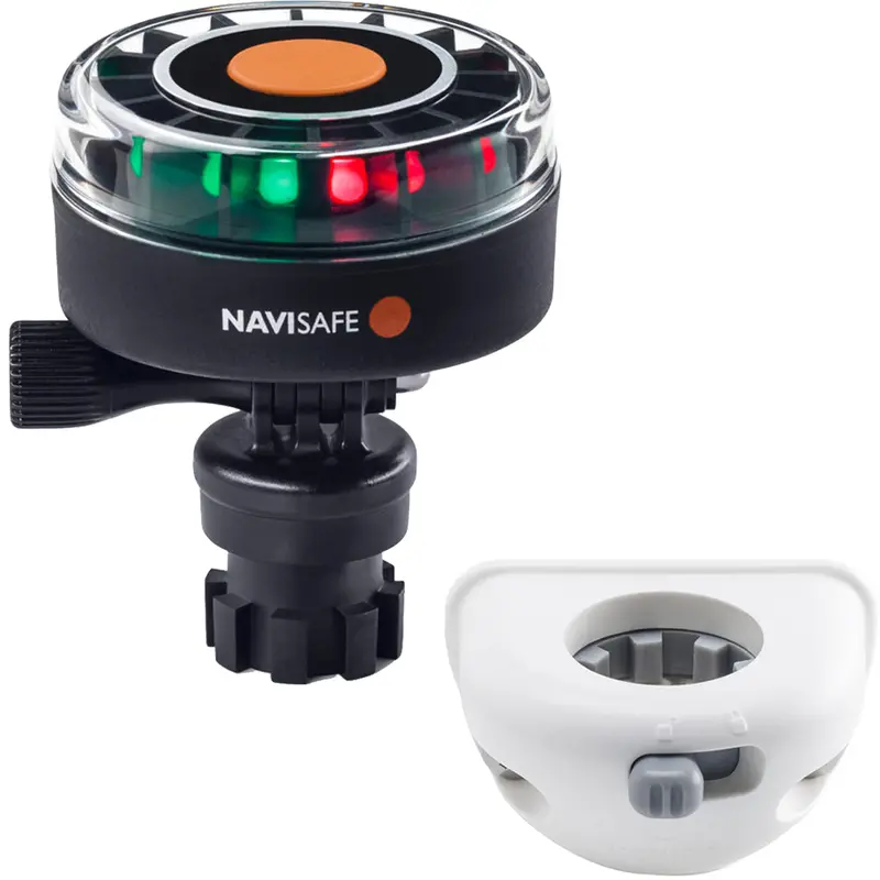 Navisafe Tri-Color Navigation Light – 2Nm With Vertical Navimount Base (White) [340Kit6] 1