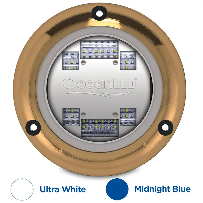 Oceanled Sport S3124S Dual-Color Underwater Light – Ultra-White & Midnight Blue – Model 012103Bw 1