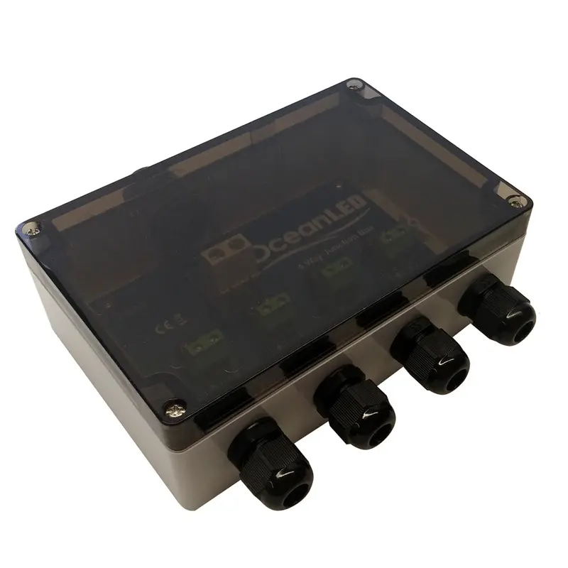 Oceanled Standard 4-Port Marine Junction Box For Led Light Integration – Model 019901 1