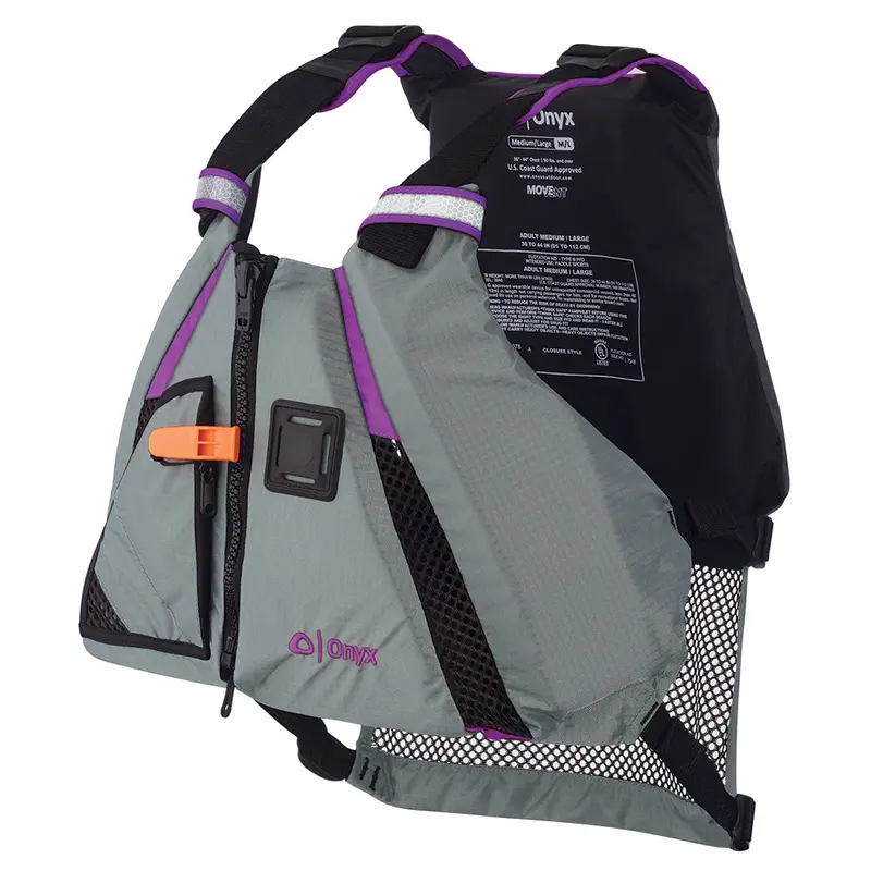 Onyx Movevent Dynamic Paddle Sports Life Vest – Purple/Grey (M/L) [122200-600-040-18] 1