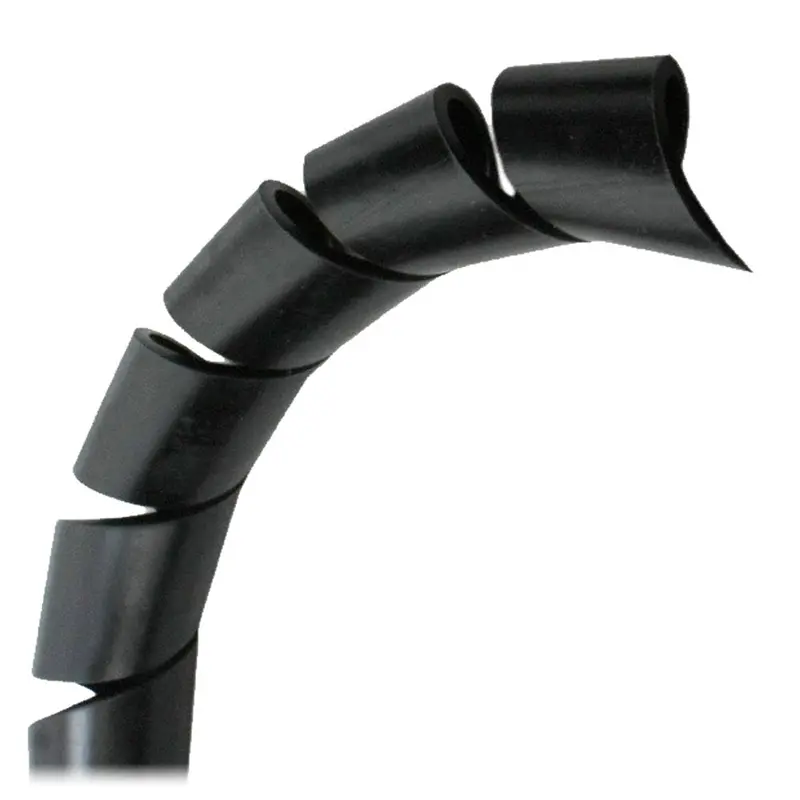 Pacer 1-Inch Black Spiral Wrap Cable Organizer – 100-Foot Roll 1