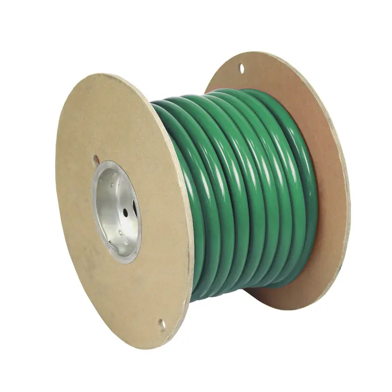 Pacer Green 4 Awg Tinned Marine Battery Cable – 50-Foot Spool 1