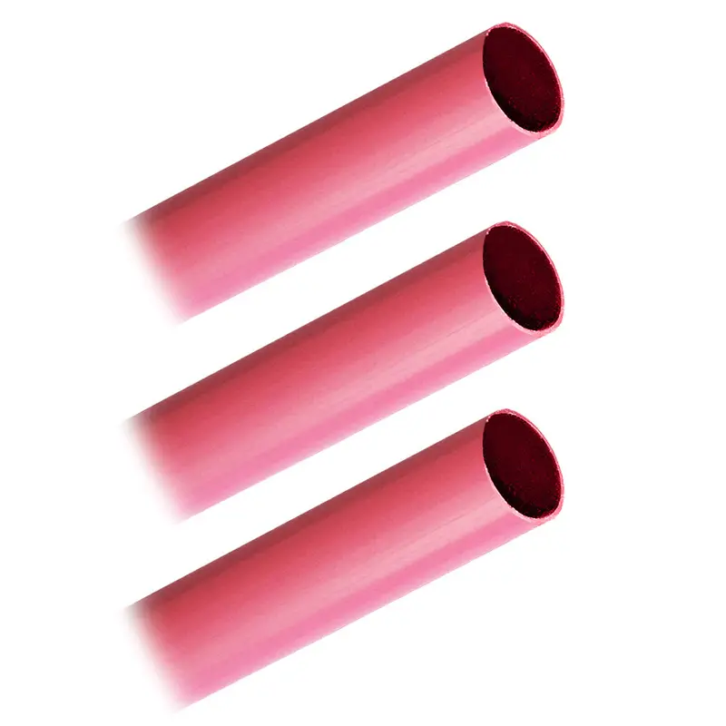 Pacer Heavy-Wall Battery Cable Heat Shrink Sleeve – 3/4" × 12", Solid Red (3 Pcs) 1