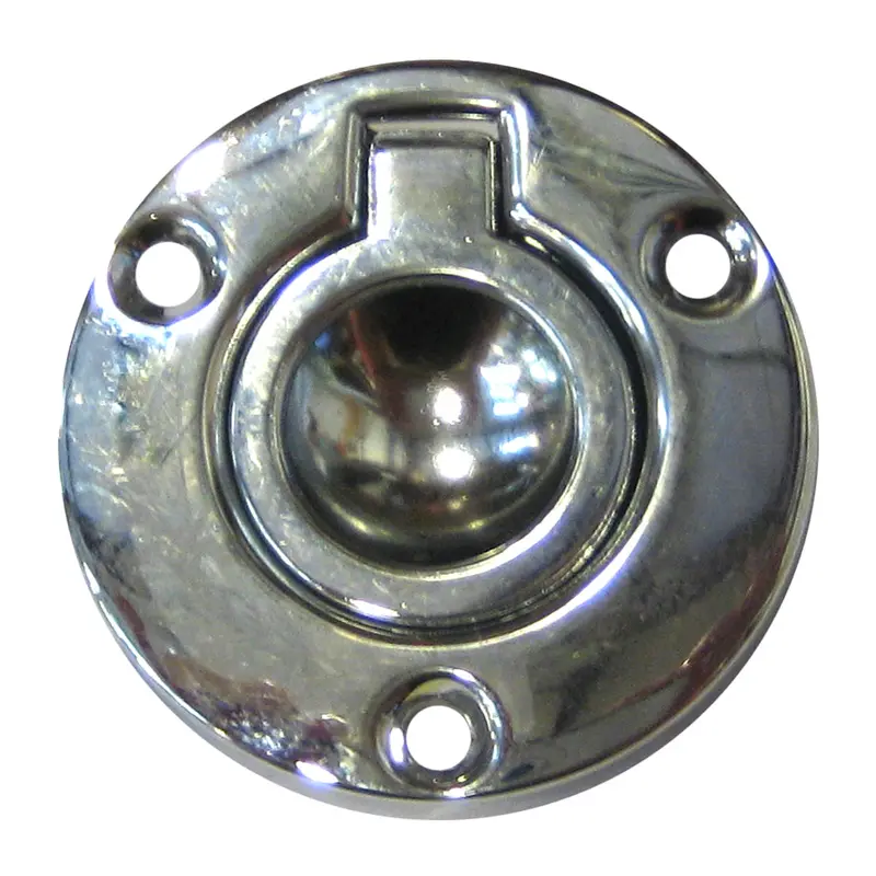 Perko 2" Flush-Mount Ring Pull – Chrome-Plated Zinc Deck Hardware 1