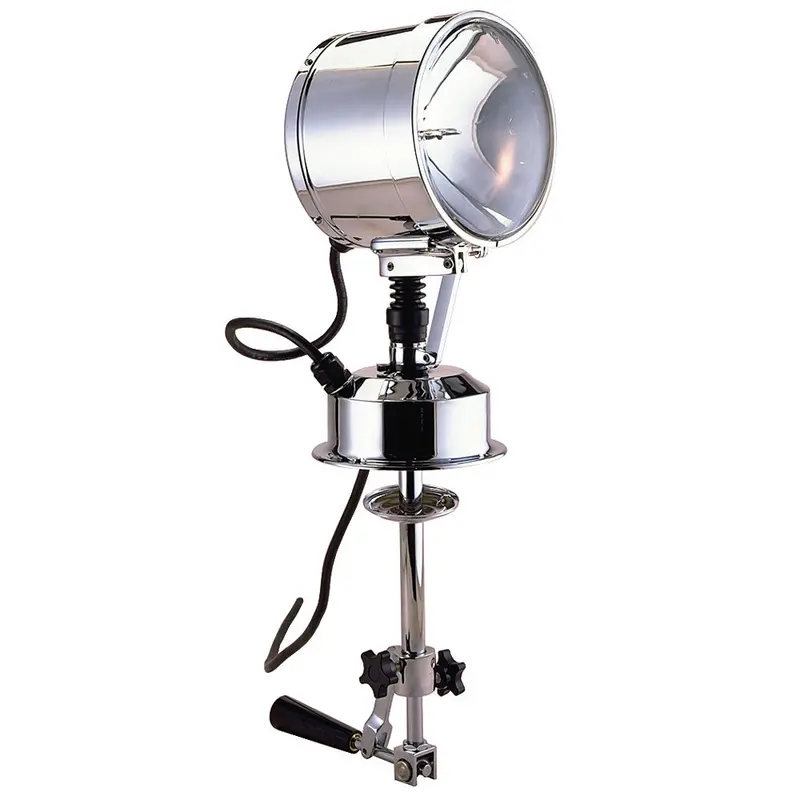 Perko 7-Inch 12V Searchlight – Chrome Housing, High-Intensity Halogen Beam [0314C0712V] 1
