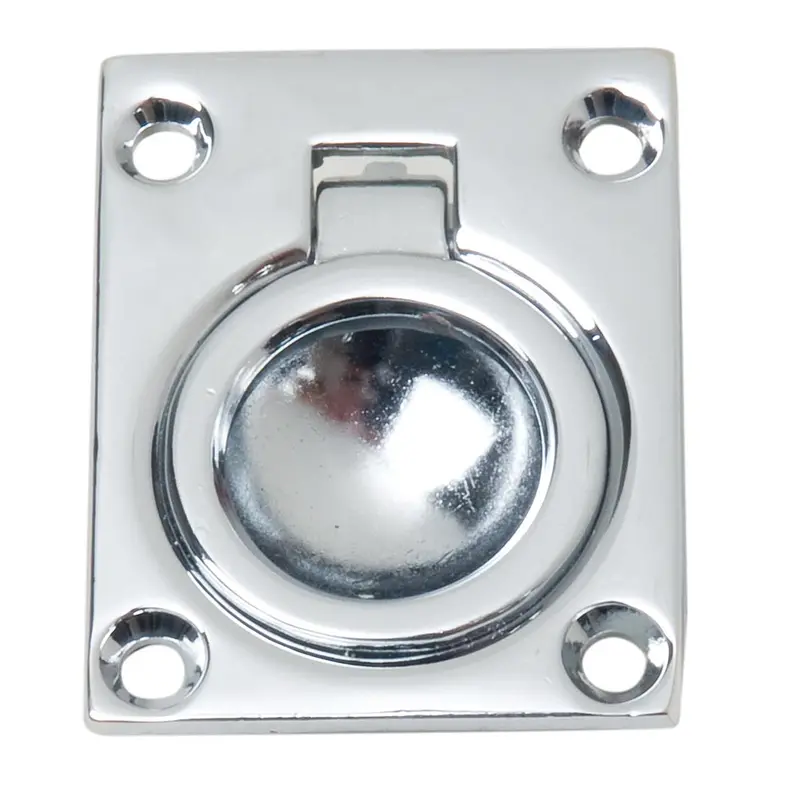 Perko Chrome Flush Ring Pull – Compact 2" Mounting For Tight Spaces 1