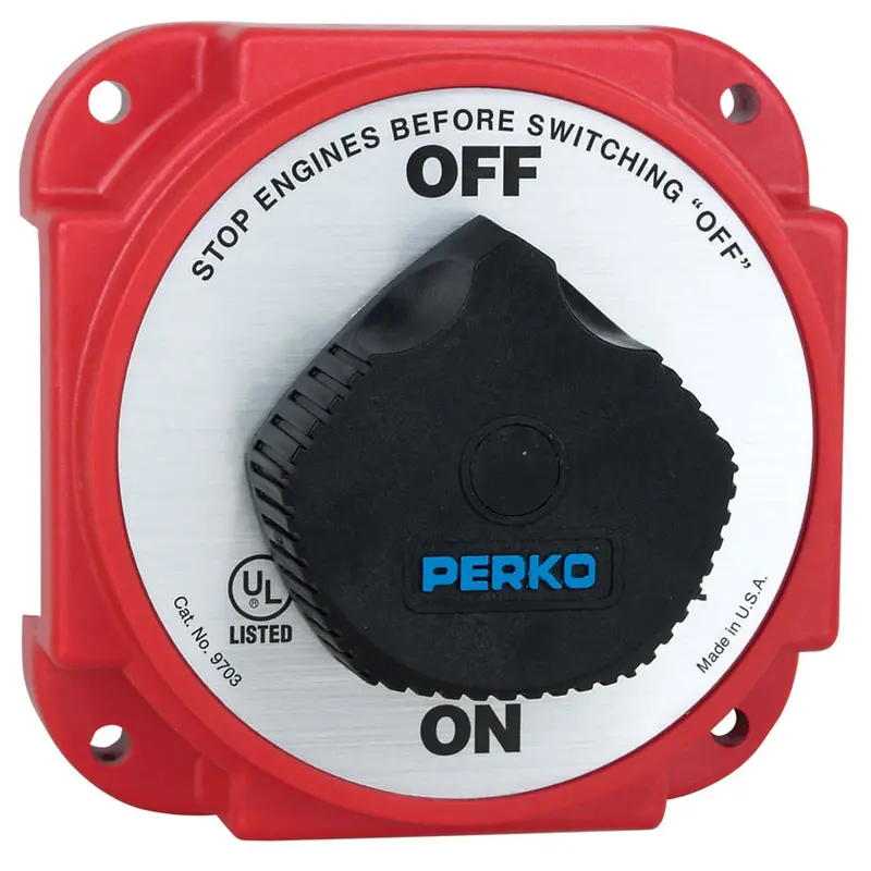 Perko Heavy-Duty Battery Disconnect Switch With Alternator Field Disconnect (9703Dp) 1