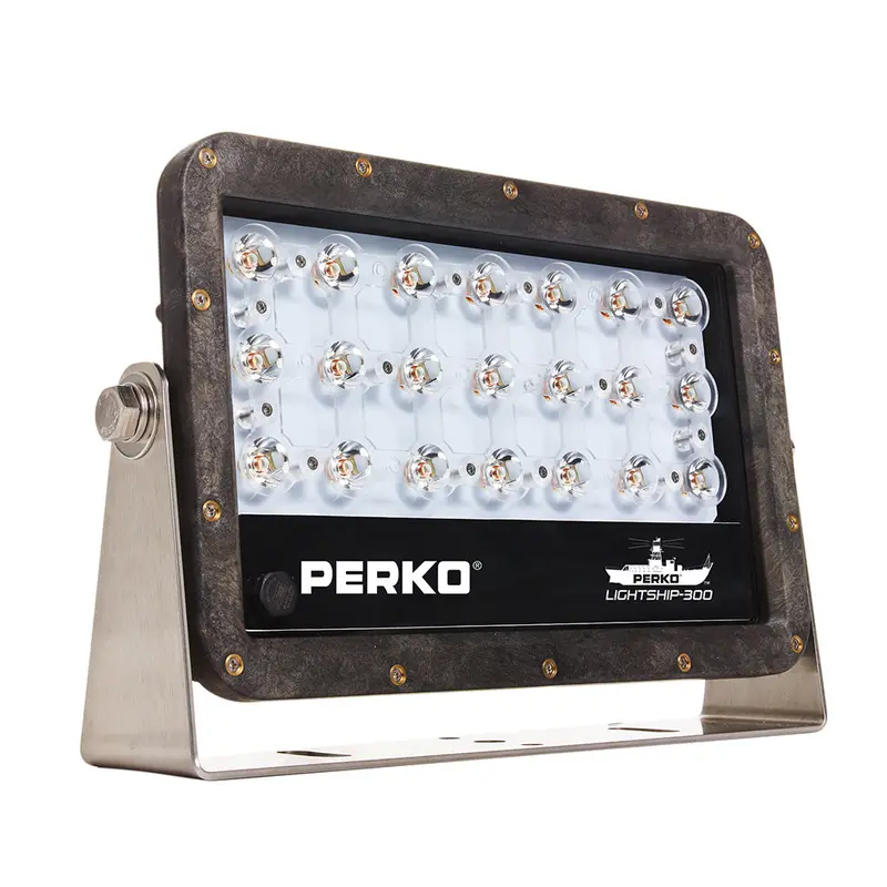 Perko Lightship 100 Led Floodlight – 12V/24V Compact Marine Illuminator, Black Finish [1643100F0B] 1