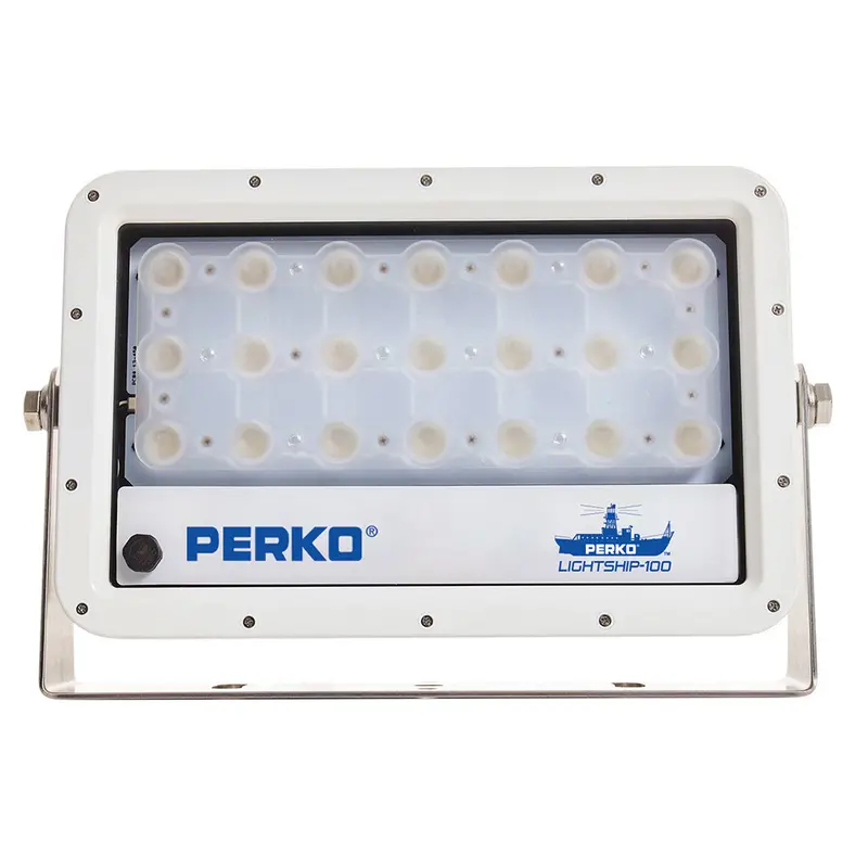 Perko Lightship 100 Led Spotlight – 12V/24V Compact Marine Light, White Housing [1643100S0W] 1