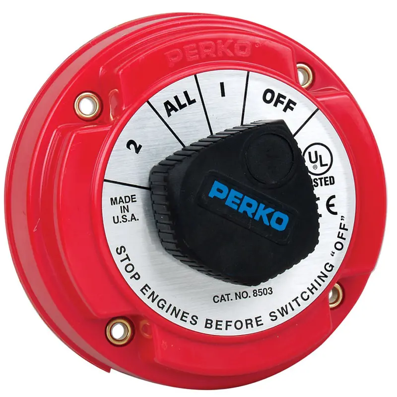Perko Medium-Duty Battery Selector Switch With Alternator Field Disconnect (No Key Lock) (8503Dp) 1