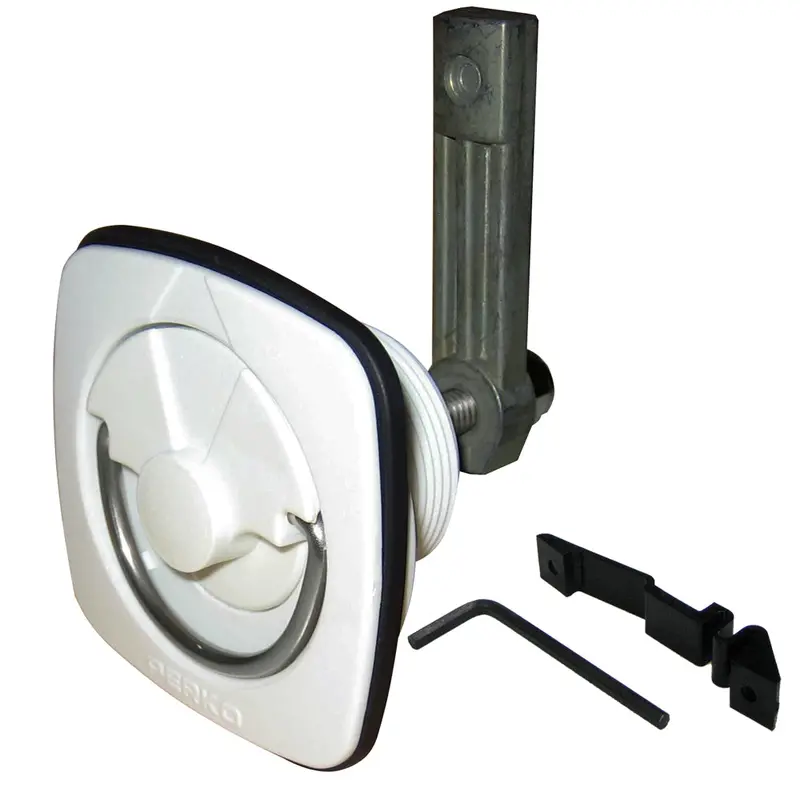 Perko White Flush-Mount Latch – Low-Profile Deck Hardware [1082Dp3Wht] 1