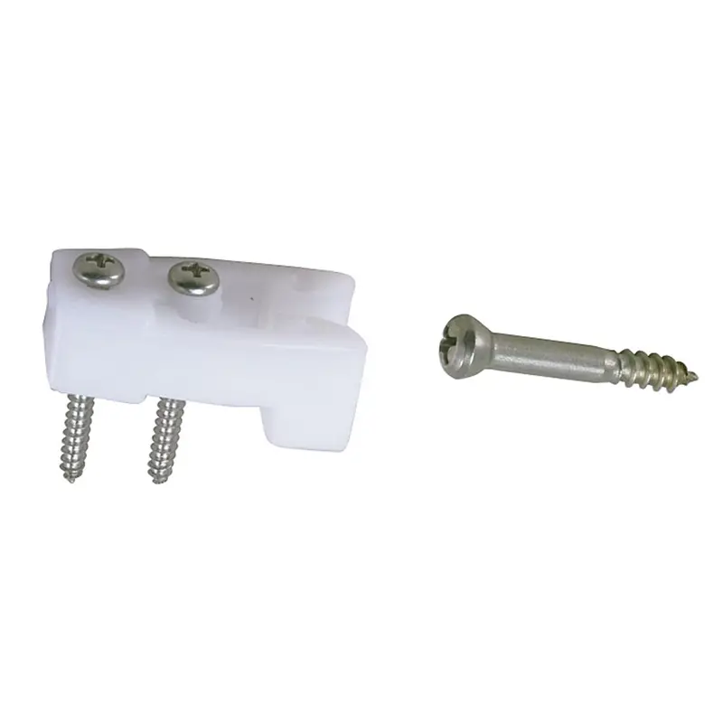 Perko White Nylon & Stainless Steel Door Catch Kit – Pair 1