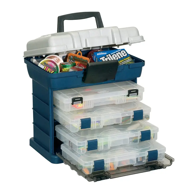 Plano 4-By 3600 Stowaway Rack System – Blue & Silver 1
