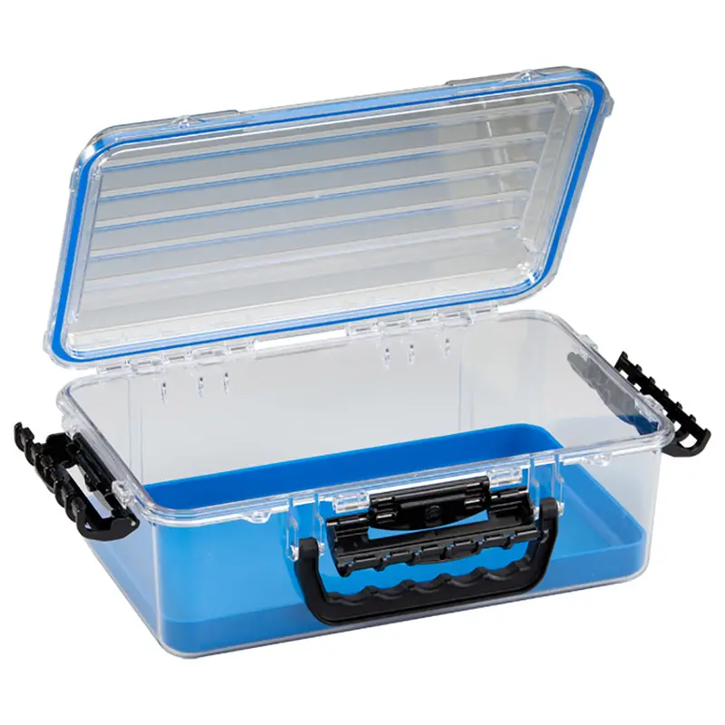Plano Guide Series Waterproof Tackle Case – 3700 Size, Blue/Clear Lid – Model 147000 1