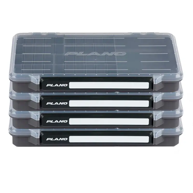 Plano Stowaway 3600 Waterproof Tackle Case – 4-Pack, 50/50 Split Layout 1