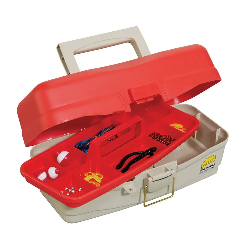 Plano Take Me Fishing Starter Tackle Kit – Red And Beige All-In-One Fishing Set (Model 500000) 1